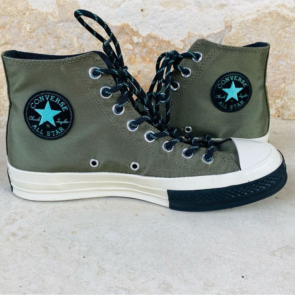 Converse Chuck Taylor All Star Hi 70 High Top 9.5 Wms /Mens 7.5 Surplus Green Hi - Picture 7 of 12